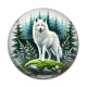 Cabochon Résine - loup