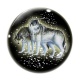 Cabochon Verre - loup