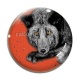 Cabochon Verre - loup