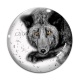 Cabochon Verre - loup
