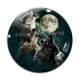 Cabochon Verre - loup