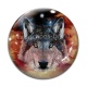Cabochon Verre - loup