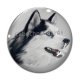 Cabochon Verre - loup