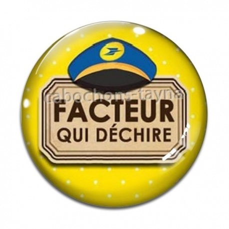 Cabochon Verre - facteur qui déchire