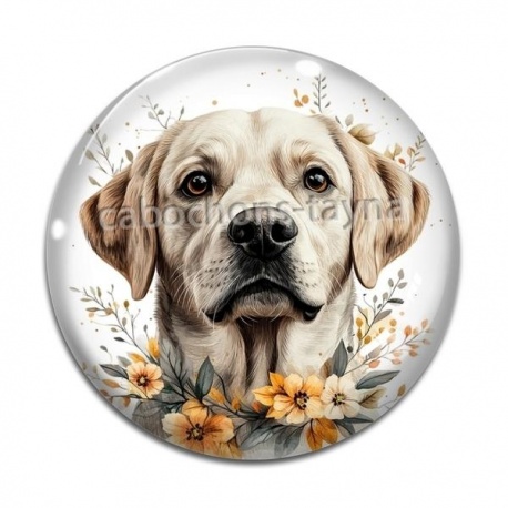Cabochon Verre - chien