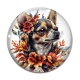 Cabochon Verre - loup