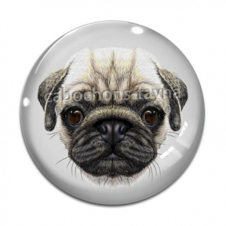 Cabochon Verre - loup