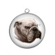 Pendentif Cabochon Argent - loup