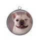 Pendentif Cabochon Argent - loup