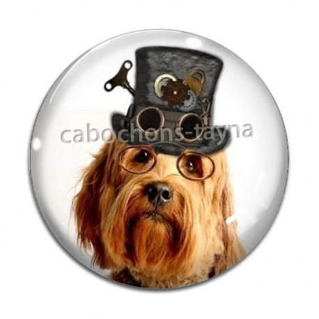 Cabochon Verre - loup
