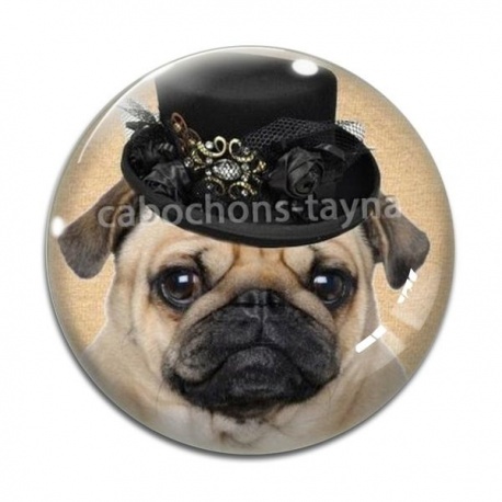 Cabochon Verre - chien