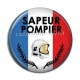 Cabochon Résine - sapeur pompier
