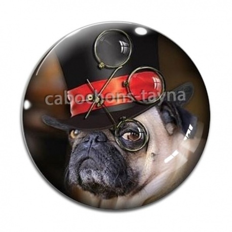 Cabochon Verre - chien