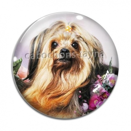 Cabochon Verre - chien