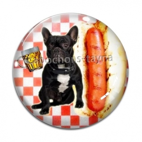 Cabochon Verre - chien