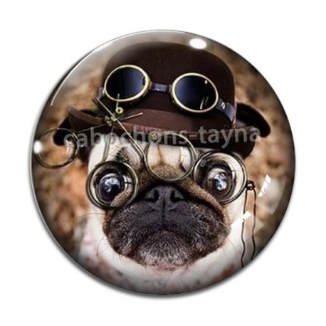 Cabochon Verre - chien