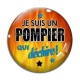 Cabochon Verre - pompier qui déchire