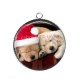 Pendentif Cabochon Argent - chien