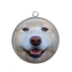 Pendentif Cabochon Argent - chien
