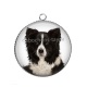 Pendentif Cabochon Argent - chien