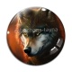 Cabochon Verre - loup