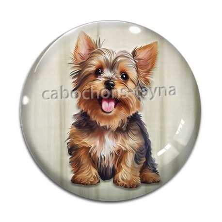 Cabochon Verre - chien