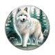 Cabochon Verre - loup