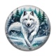 Cabochon Résine - loup