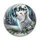 Cabochon Verre - loup