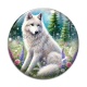 Cabochon Verre - loup