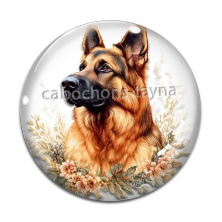 Cabochon Verre - chien