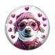 Cabochon Verre - chien