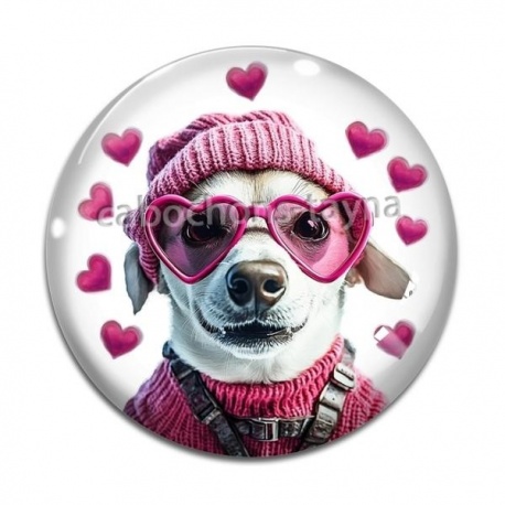 Cabochon Verre - chien