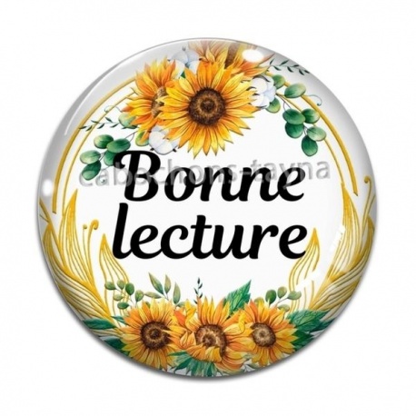 Cabochon Verre - bonne lecture