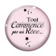Cabochon Verre - tout commence par un rêve