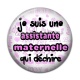 Cabochon Résine - je suis une assistante maternelle qui déchire