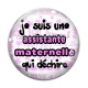 Cabochon Verre - je suis une assistante maternelle qui déchire
