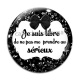 Cabochon Verre - je suis libre de ne pas me prendre au sérieux