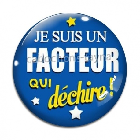 Cabochon Verre - facteur qui déchire