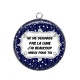 Pendentif Cabochon Argent - ne me demande pas la lune, j'ai beaucoup mieux pour toi