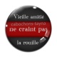 Cabochon Verre - vieille amitié ne craint pas la rouille