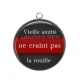 Pendentif Cabochon Argent - vieille amitié ne craint pas la rouille