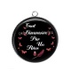 Pendentif Cabochon Argent - tout commence par un rêve