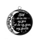 Pendentif Cabochon Argent - fais de ta vie un rêve et de ses rêves une réalité