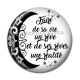 Cabochon Résine - fais de ta vie un rêve et de ses rêves une réalité