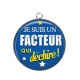 Pendentif Cabochon Argent - facteur qui déchire