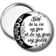 Miroir de poche - fais de ta vie un rêve et de ses rêves une réalité