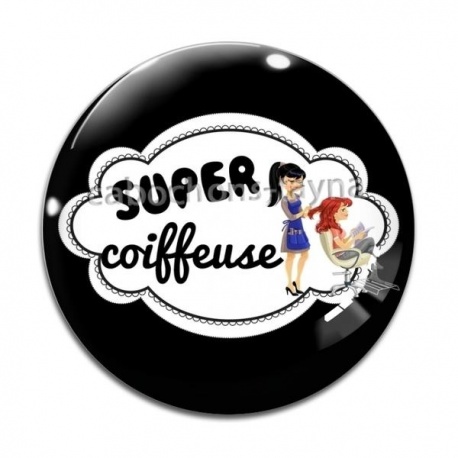 Cabochon Verre - super coiffeuse