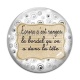 Cabochon Verre - écrire c'est ranger le bordel qu'on a dans la tête