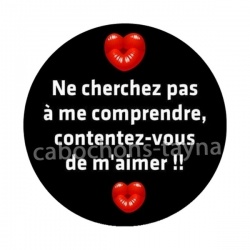 ne chercher pas à me comprendre contentez vous de m'aimer
